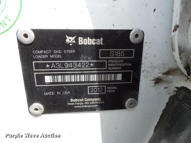 image for item DV9702 2012 Bobcat S185 skid steer