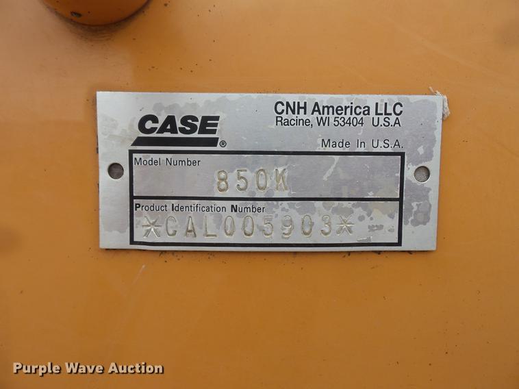 image for item DW9655 2007 Case 850K WT Series 3 dozer