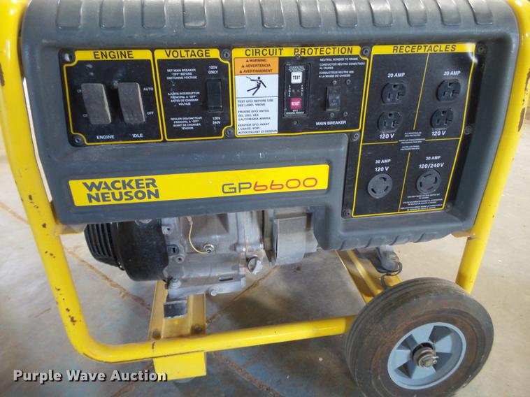 image for item EI9581 Wacker Neuson GP6600 generator