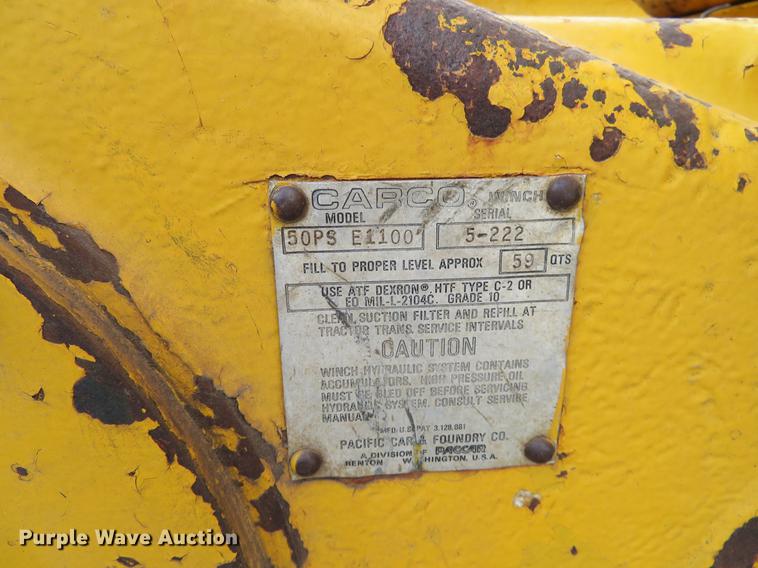 image for item EJ9541 1989 John Deere 750B dozer