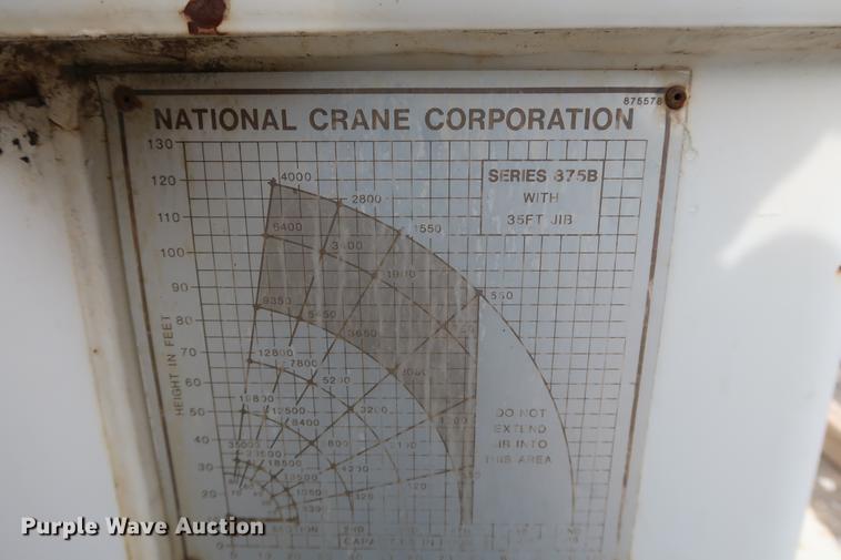 image for item EL9281 1991 International 4900 crane truck