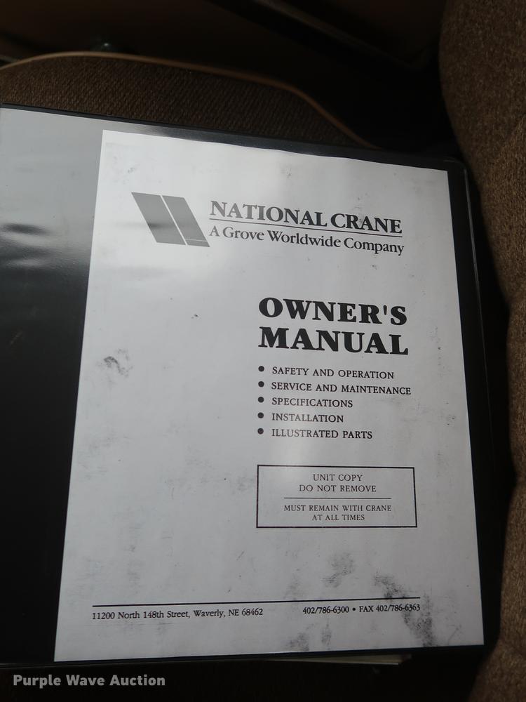 image for item EP9314 1994 Ford L8000 crane truck