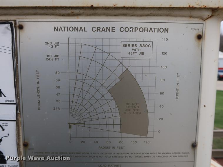 image for item EP9314 1994 Ford L8000 crane truck