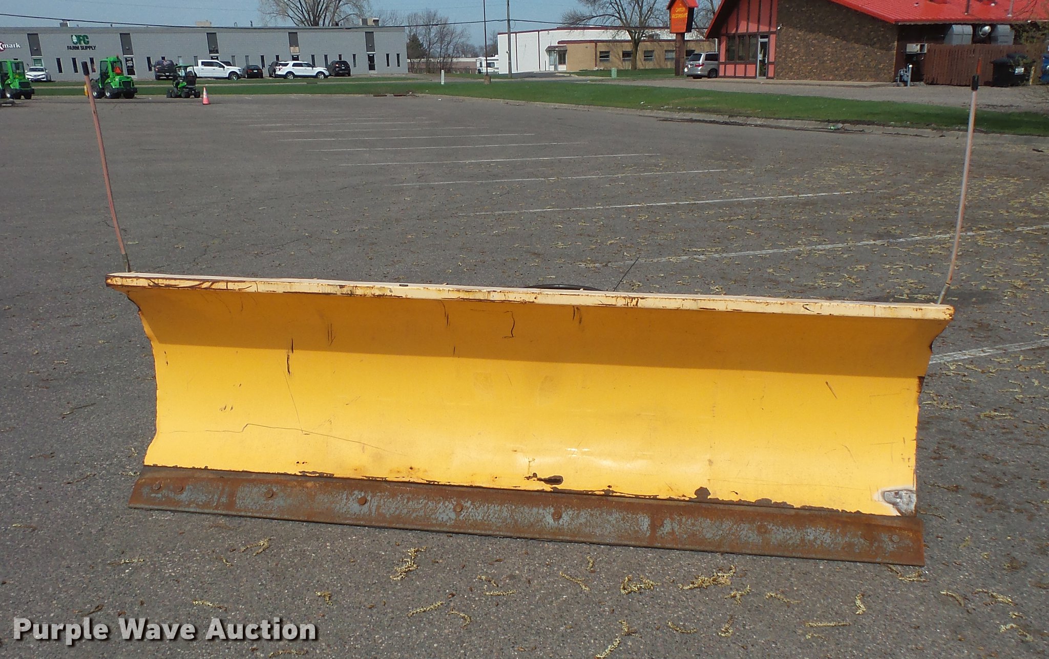 Wolf 96"W skid steer snow plow in Burnsville, MN Item DV9693 sold