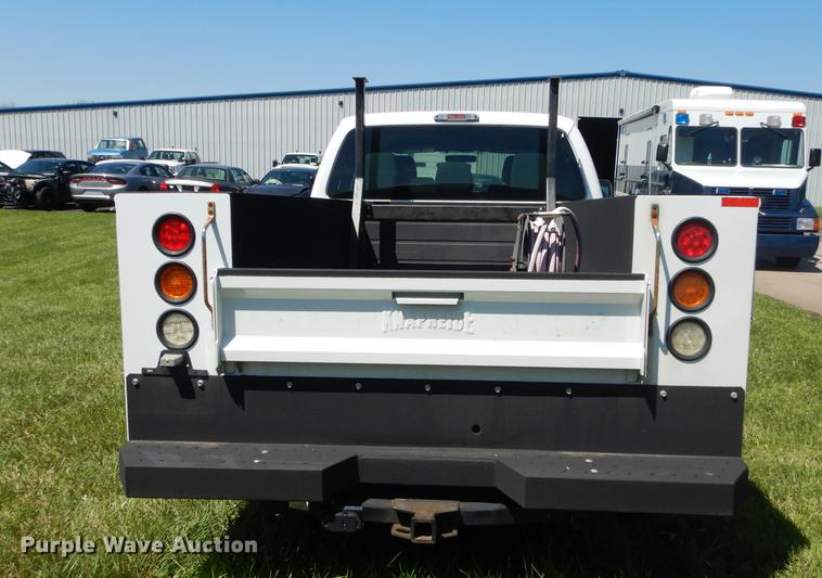 image for item DC0466 2012 Ford F250 Super Duty Crew Cab utility bed pickup truck