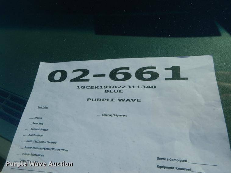 image for item DC0491 2002 Chevrolet Silverado 1500 LS Ext. Cab pickup truck