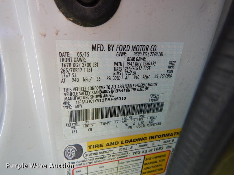 image for item DC0493 2015 Ford Expedition EL SUV