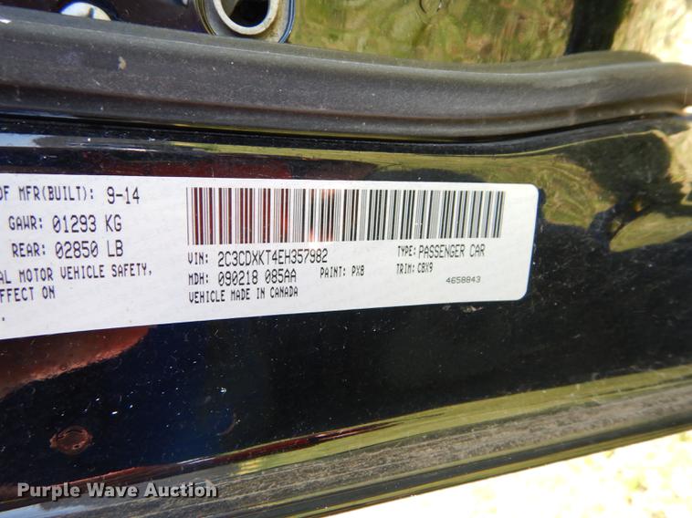 image for item DE1614 2014 Dodge Charger Police