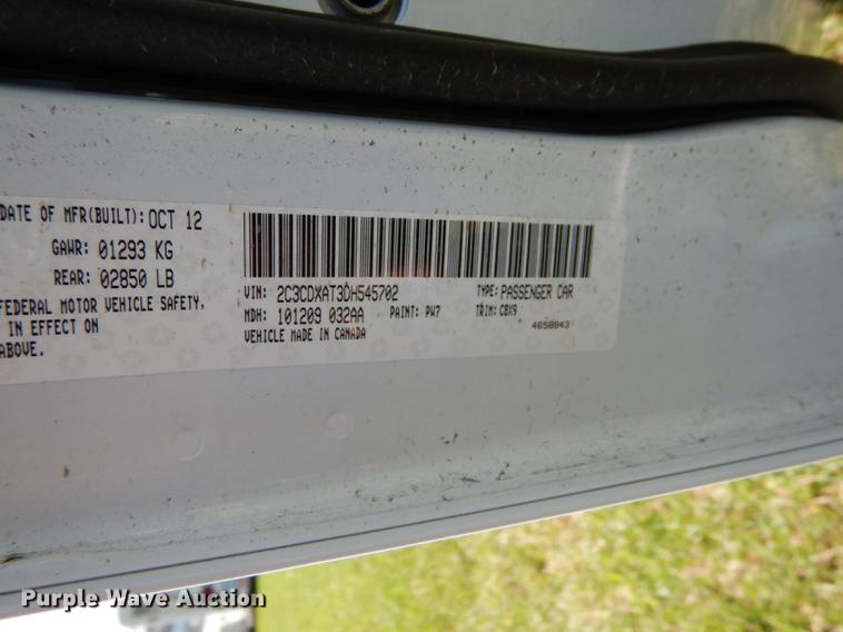 image for item DE1615 2013 Dodge Charger Police