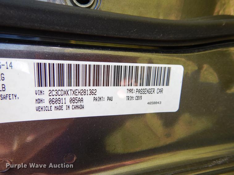 image for item DE1617 2014 Dodge Charger Police