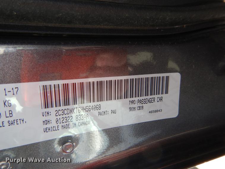 image for item DE1631 2017 Dodge Charger Police