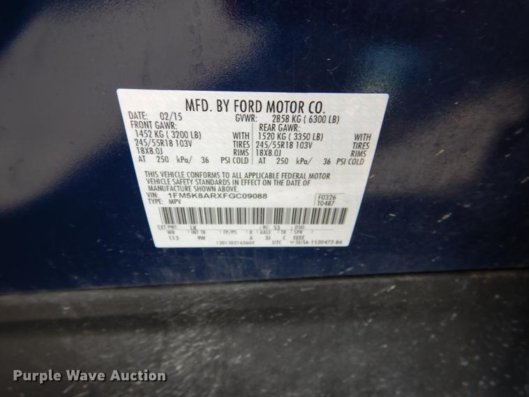 image for item DE1640 2015 Ford Explorer Police Interceptor SUV