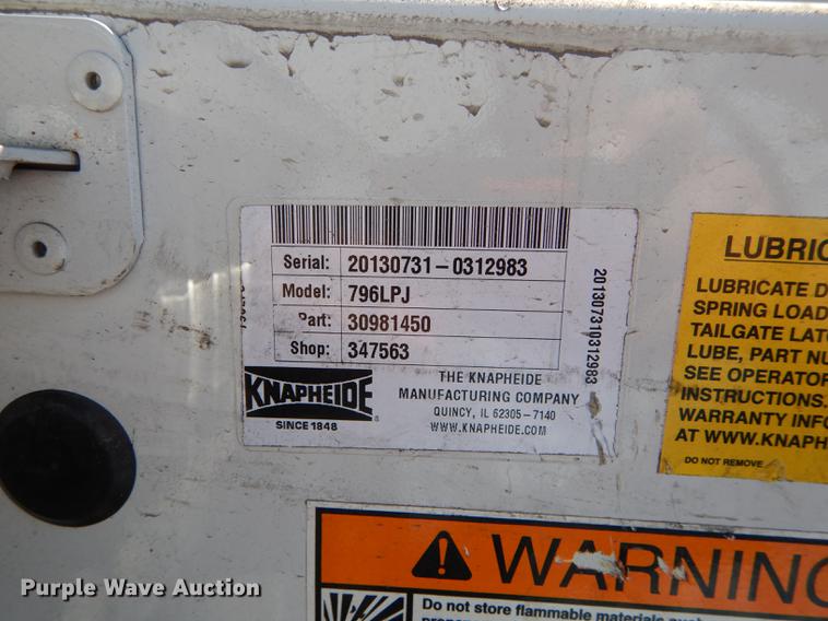 image for item DE1641 2014 Ford F250 Super Duty Crew Cab utility bed pickup truck