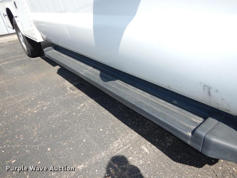 image for item DE1642 2014 Ford F250 Super Duty Crew Cab utility bed pickup truck