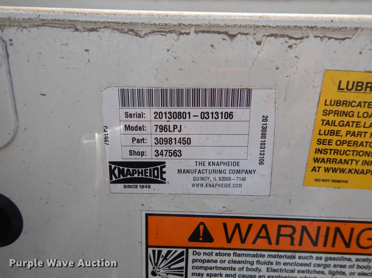 image for item DE1642 2014 Ford F250 Super Duty Crew Cab utility bed pickup truck