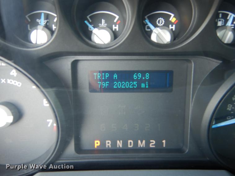 image for item DE1645 2012 Ford F250 Super Duty Crew Cab utility bed pickup truck