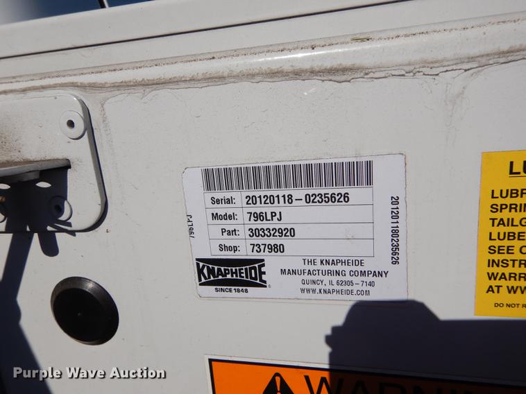 image for item DE1645 2012 Ford F250 Super Duty Crew Cab utility bed pickup truck