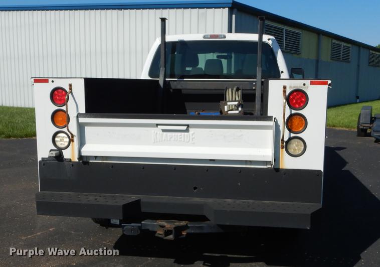 image for item DE1646 2012 Ford F250 Super Duty Crew Cab utility bed pickup truck