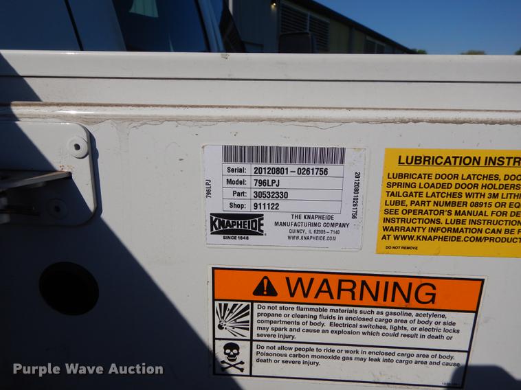 image for item DE1646 2012 Ford F250 Super Duty Crew Cab utility bed pickup truck