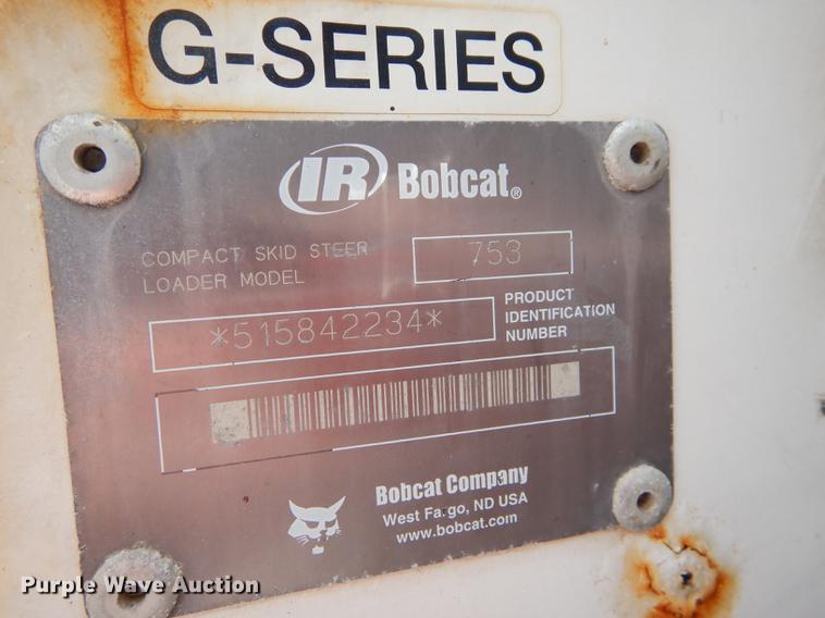 image for item DC0447 2002 Bobcat 753 skid steer
