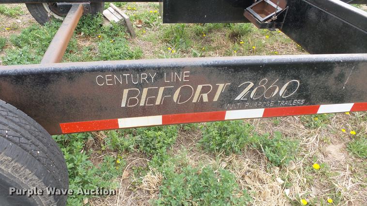 image for item DC3041 2006 Befort 2860 double header trailer