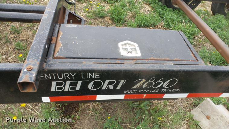 image for item DC3041 2006 Befort 2860 double header trailer