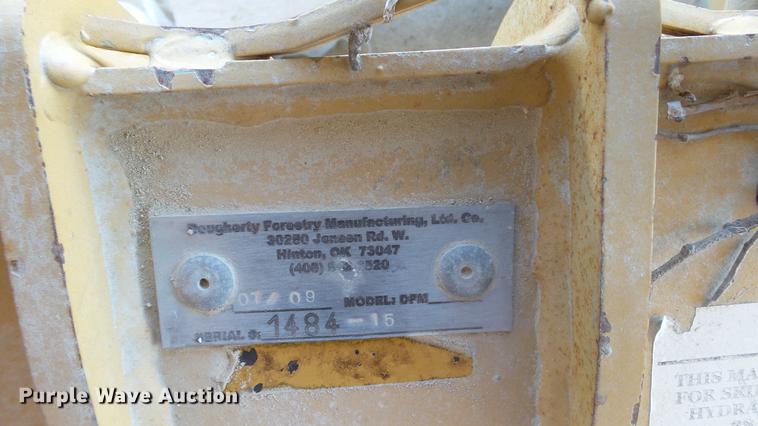 image for item DC4212 2009 Dougherty Forestry DFM3800 skid steer tree saw