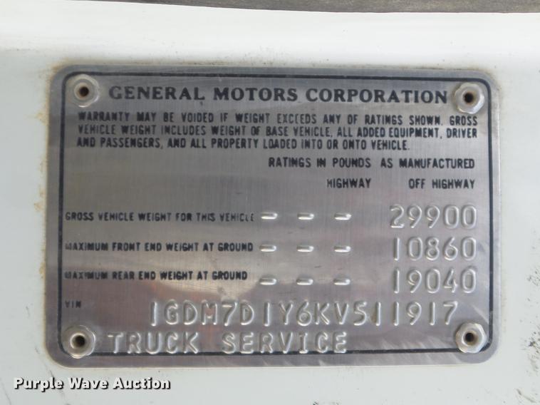 image for item DC7339 1989 GMC TopKick 7000 applicator truck