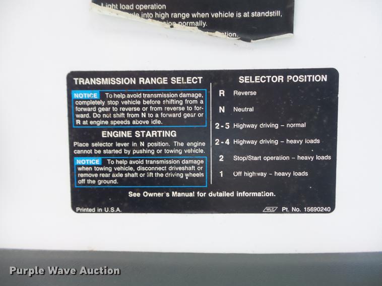 image for item DC7340 1999 GMC C8500 applicator truck