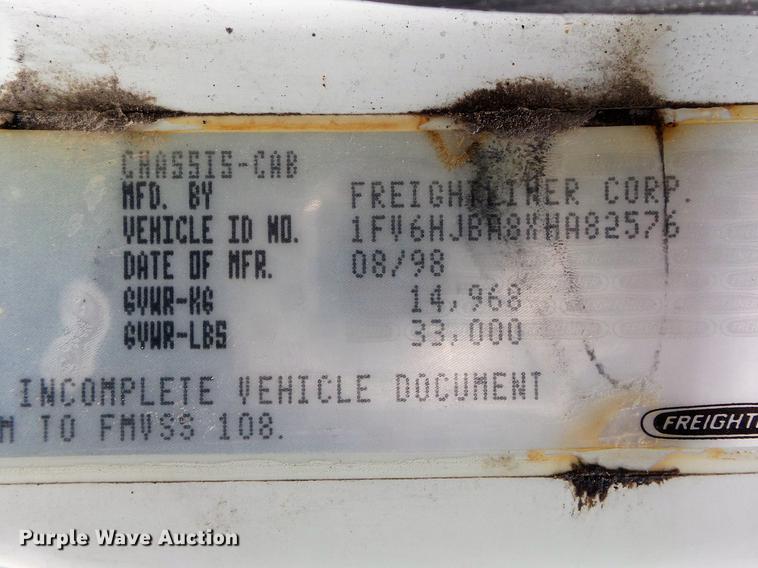 image for item DC7362 1999 Freightliner FL70 feed truck