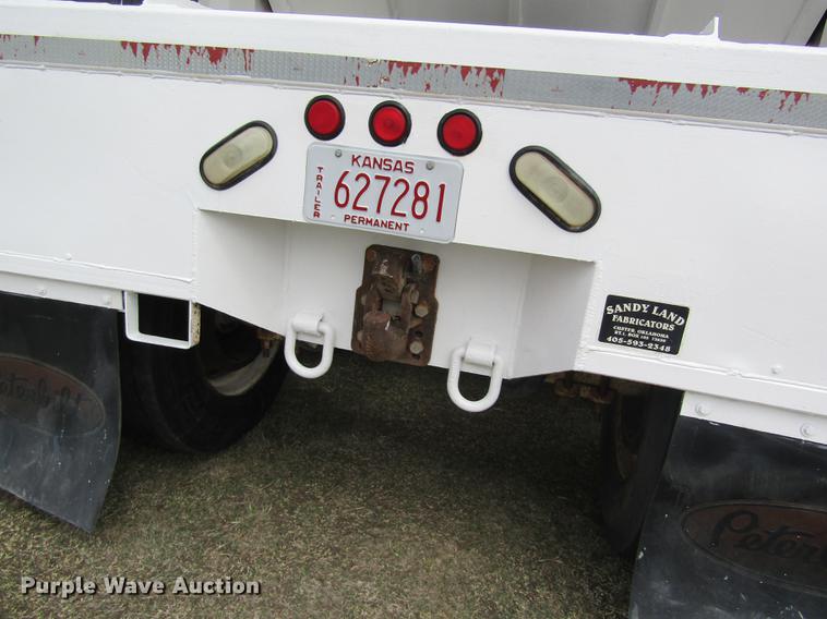 image for item DD8780 1997 Sandy Land single hopper bottom grain trailer