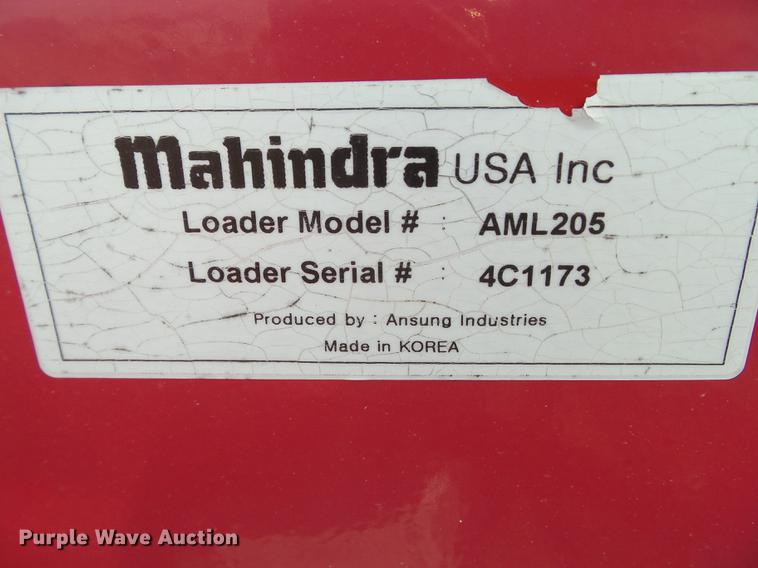 image for item DZ9316 2015 Mahindra MAX26XLHST MFWD tractor