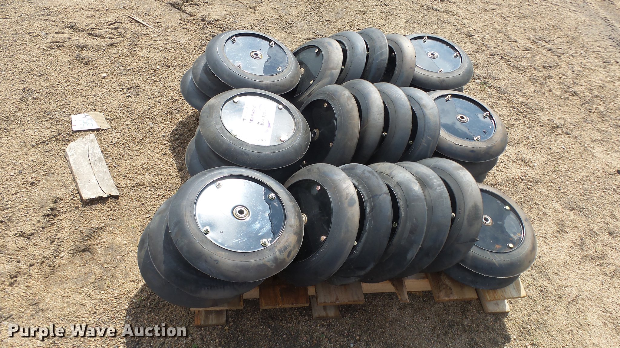 (30) Great Plains press wheels in Kinsley, KS Item DE2907 sold