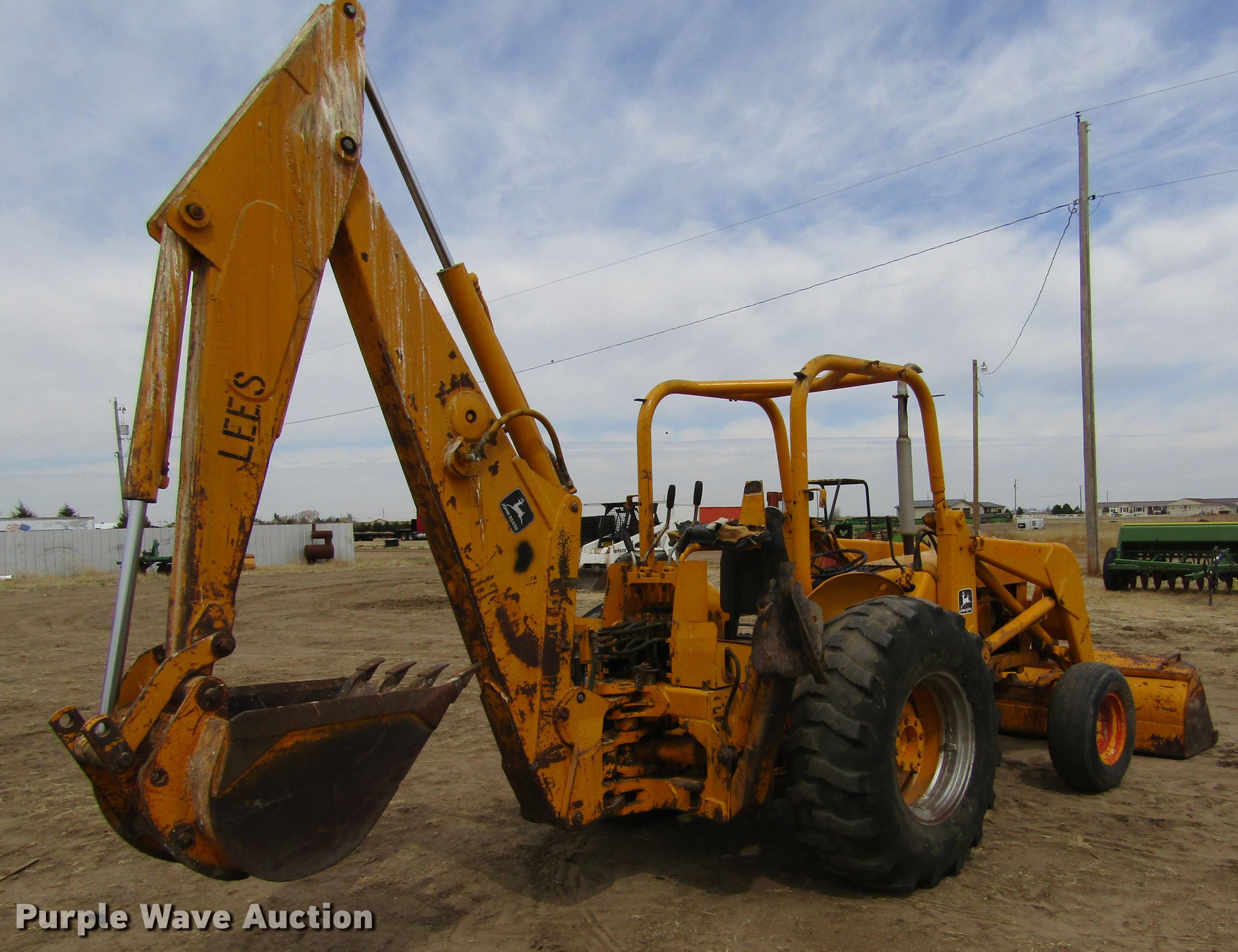 John Deere 9250 backhoe in Sublette, KS Item DE6742 sold Purple Wave