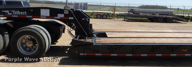 image for item DB7152 2001 Talbert low boy equipment trailer