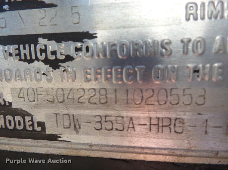 image for item DB7152 2001 Talbert low boy equipment trailer