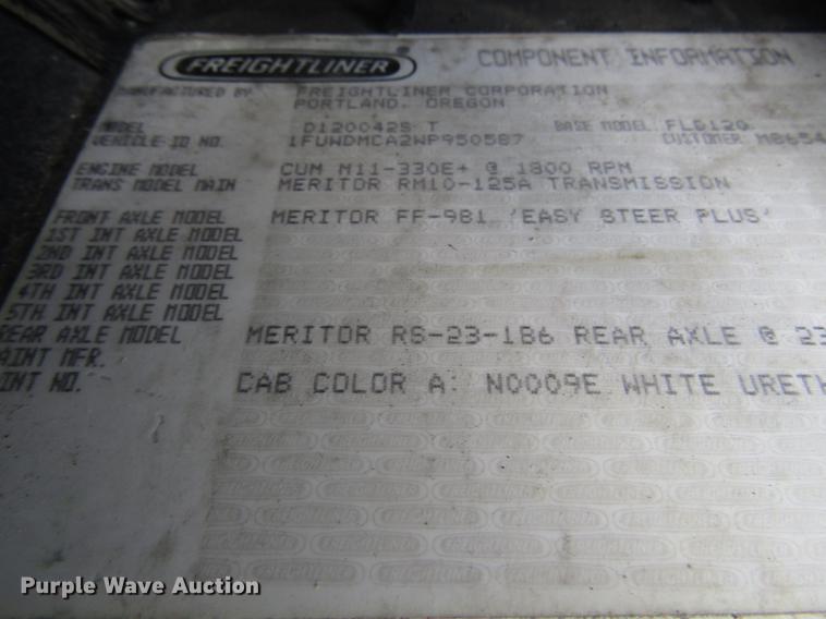 image for item DC4261 1998 Freightliner FLD120 semi truck