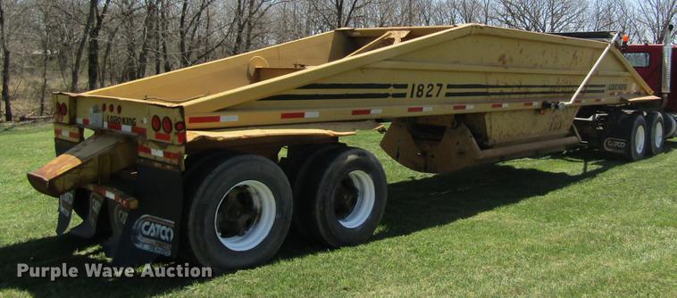 image for item DC4275 1992 Load King 1827-2-2 bottom dump trailer