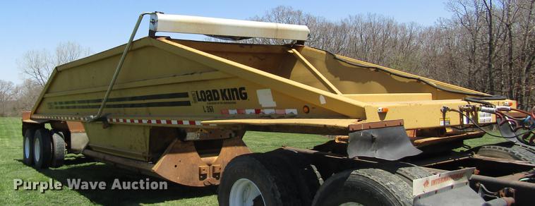 image for item DC4276 1998 Load King 2060-40-2 bottom dump trailer