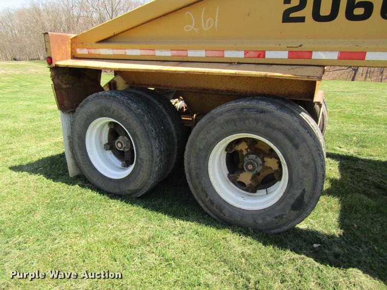 image for item DC4276 1998 Load King 2060-40-2 bottom dump trailer