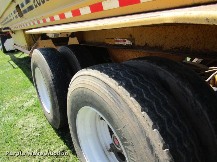 image for item DC4276 1998 Load King 2060-40-2 bottom dump trailer