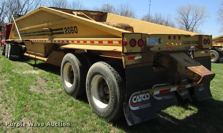 image for item DC4279 1997 Load King 2060-40-2 bottom dump trailer
