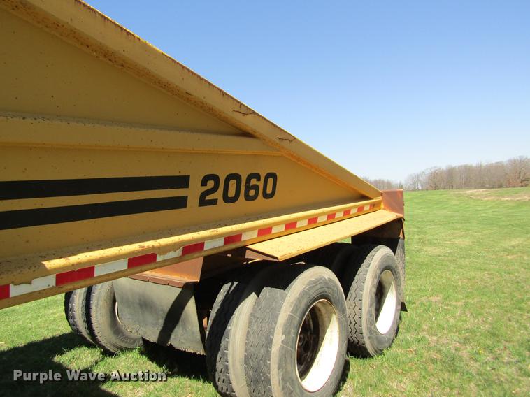 image for item DC4279 1997 Load King 2060-40-2 bottom dump trailer