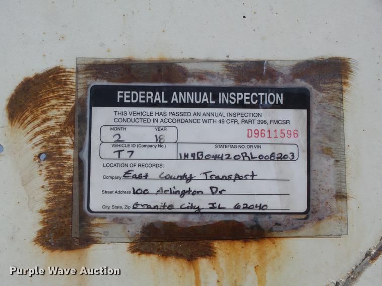 image for item DC7334 1994 Fruehauf HAR-F2-J1525X4 pneumatic dry bulk tank trailer