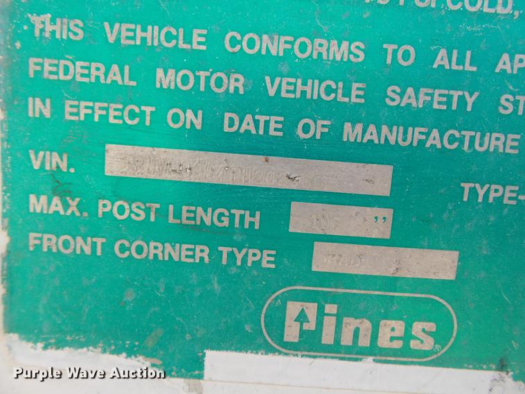 image for item DD1201 1996 Pines dry van trailer