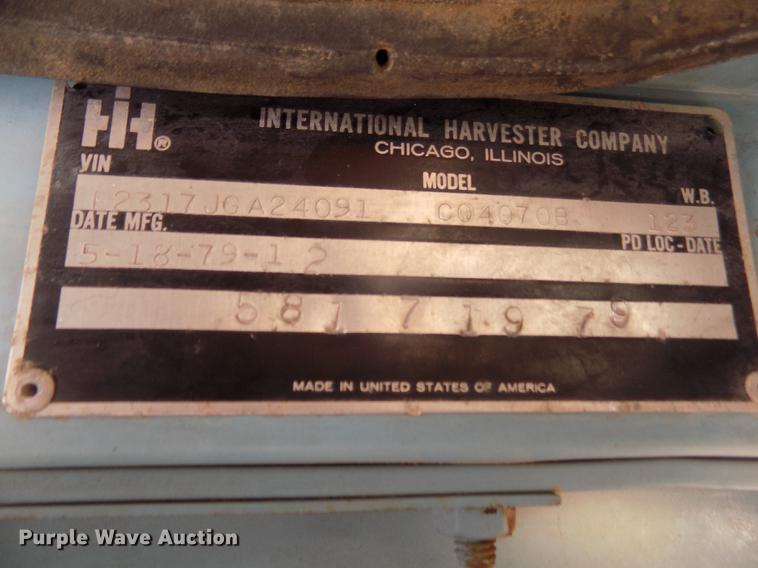 image for item DD2788 1979 International C04070B semi truck