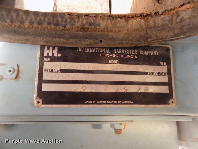 image for item DD2788 1979 International C04070B semi truck