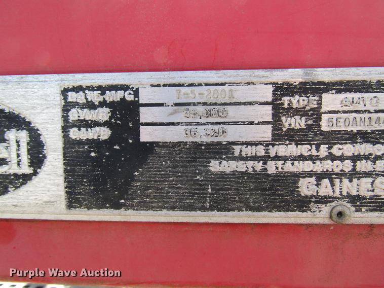 image for item DD7444 2002 Cottrell CS-12LTB car carrier