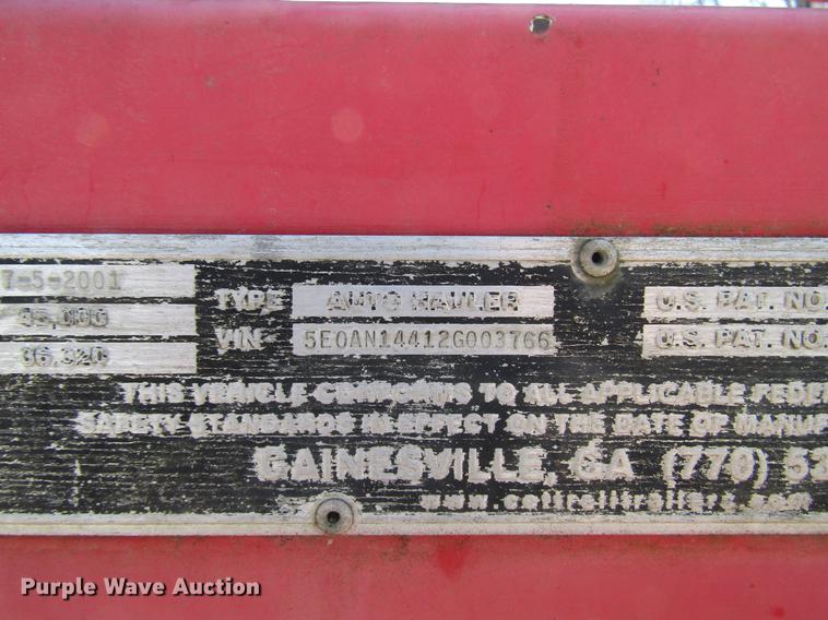 image for item DD7444 2002 Cottrell CS-12LTB car carrier