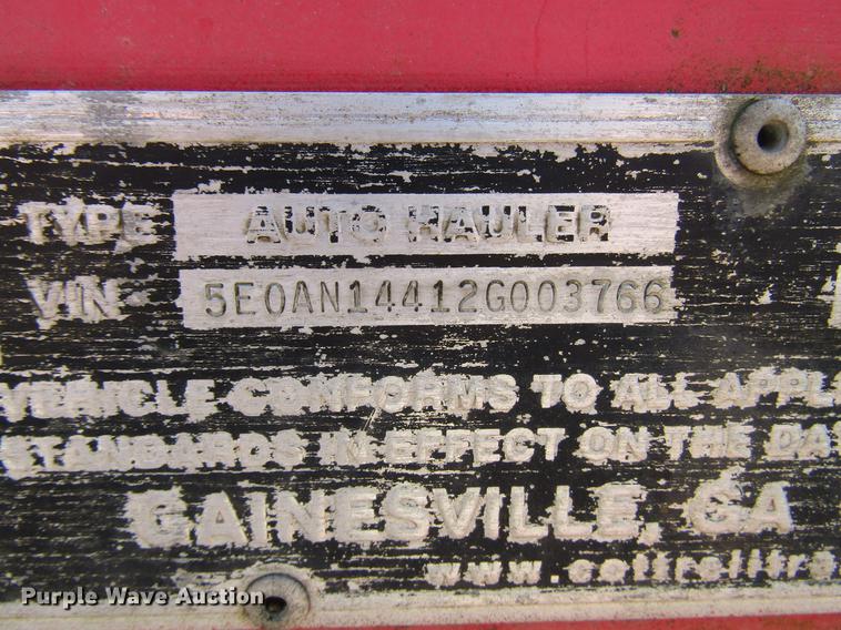 image for item DD7444 2002 Cottrell CS-12LTB car carrier